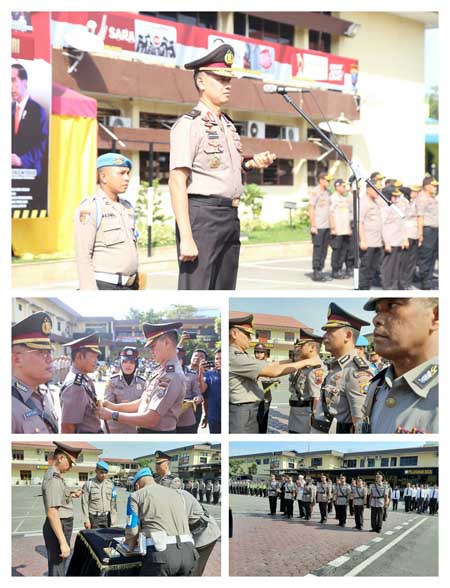 Jendral Bintang Satu Pimpin Sertijab Kabag Sumda,Â  Kasat, Kasitipol dan Kasi Propam Jajaran Polrestabes Medan