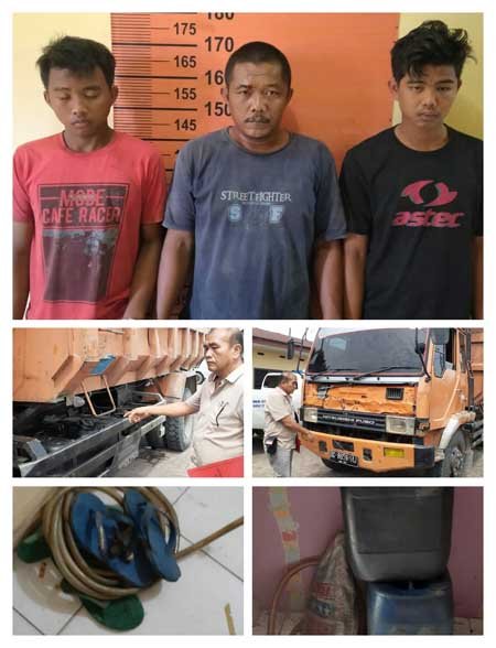 Dipimpin Kanit Reskrim Pancurbatu, 3 Pencuri Solar Tower Diingkus