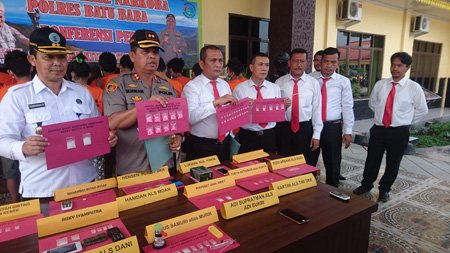 Polres Batubara Amankan 16 Pelaku Narkoba, 1 Pengedar 90 Butir Estacy