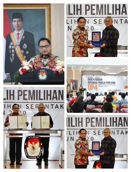 Kemendagri Serahkan DP4 ke KPU untuk Pilkada 2020