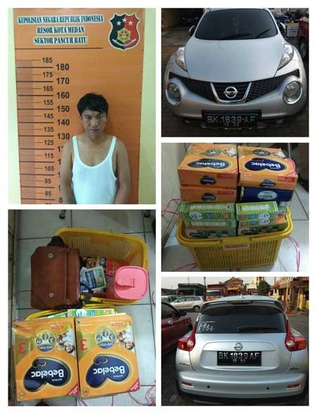 Reskrim Pancur Batu Amankan Pengutil 4 Gerai Swalayan