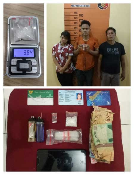 Reskrim Pancur Batu Ringkus 3 Orang Pengguna Narkotika, Seorang Diantaranya Wanita