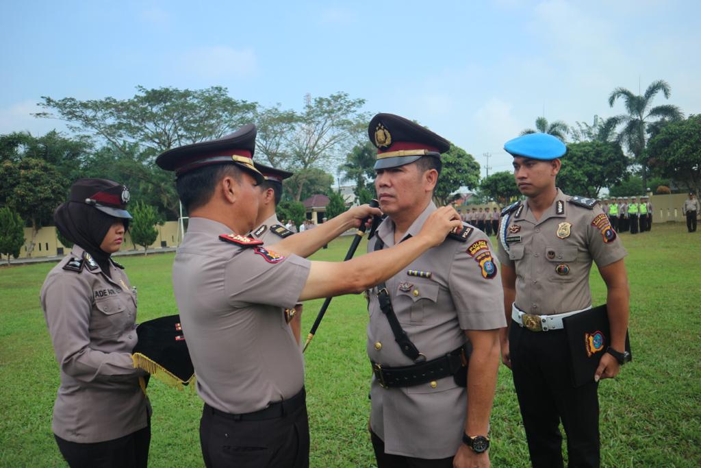 Kapolres Sergai Pimpin Sertijab Kapolsek Perbaungan dan Dolok Masihul