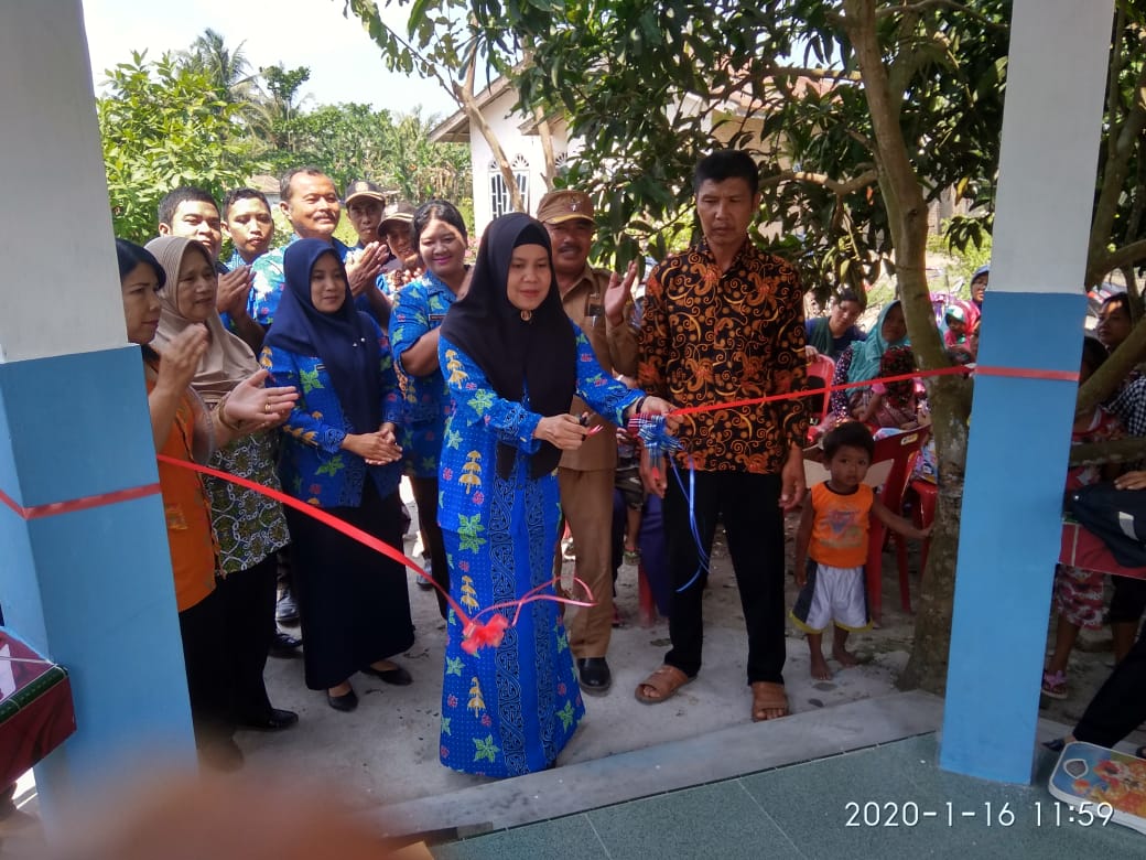 Kapus Araskabu dan Kades Pasar V Resmikan Posyandu