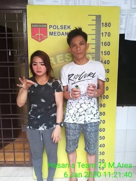 2 Pecandu Narkoba Sepakat Meringkuk Didalam Tahanan Polsek Medan Area