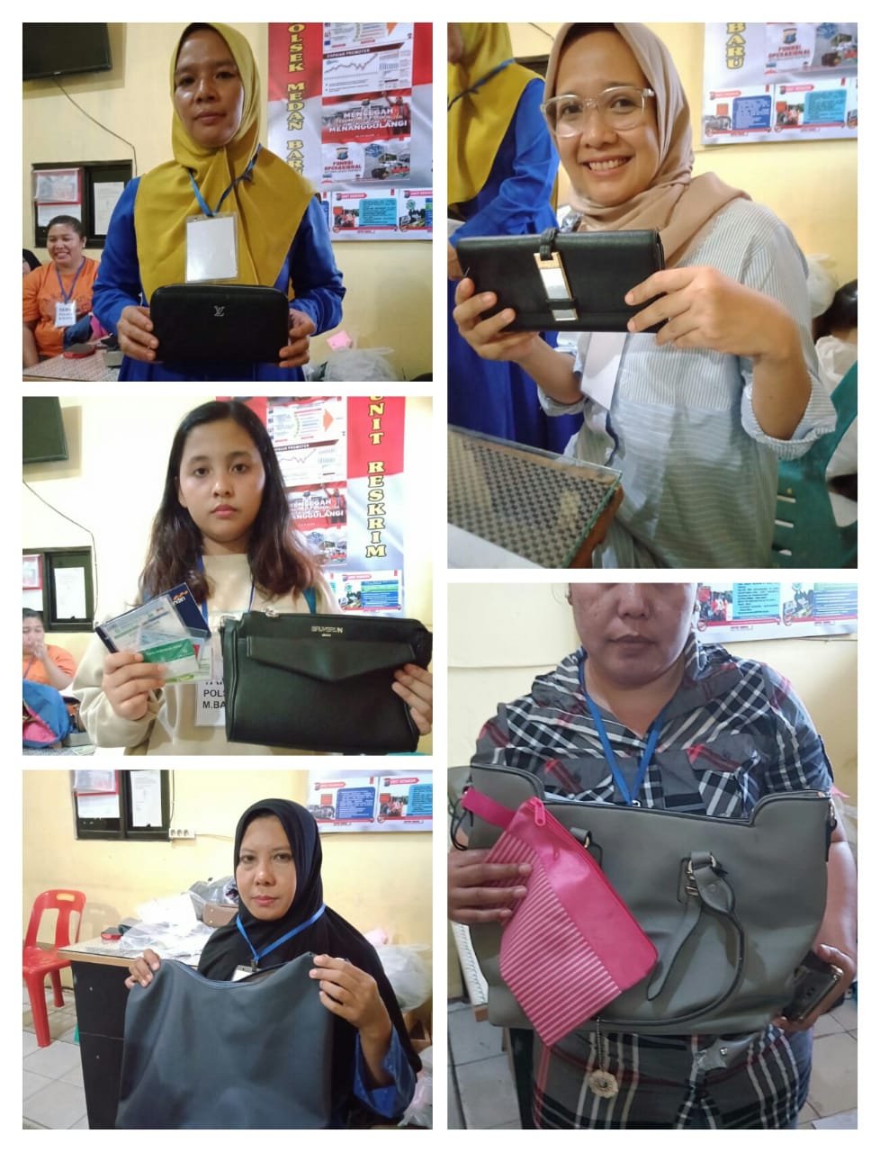 Polsek Medan Baru Kembalikan Barang Bukti Milik Korban Begal