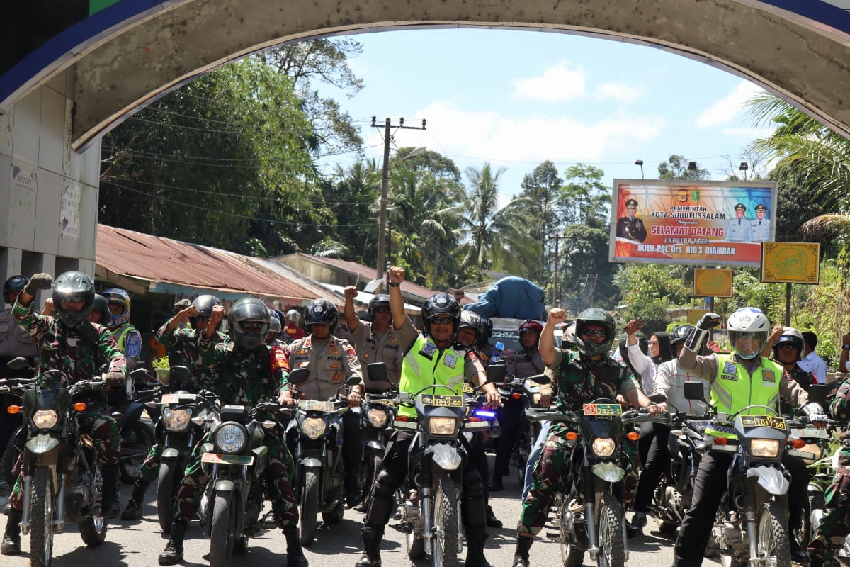 Sinergitas Polres Pakpak Bharat dan Kodim 0206 Dairi Laksanakan Patroli Bersama
