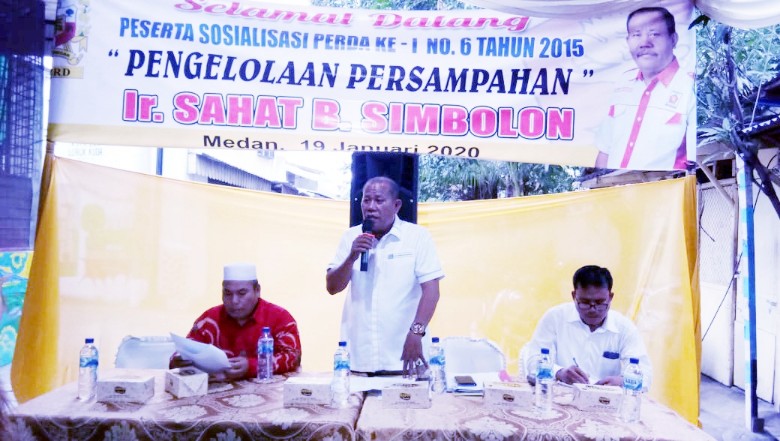 Sahat Simbolon Gelar Sosper,Â  Pemko Medan Diminta Sikapi Minimnya Sarana Tempat Sampah
