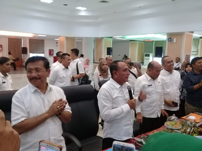 Silaturrahmi Edy Rahmayadi Dengan Wartawan,Â  Gubsu : 