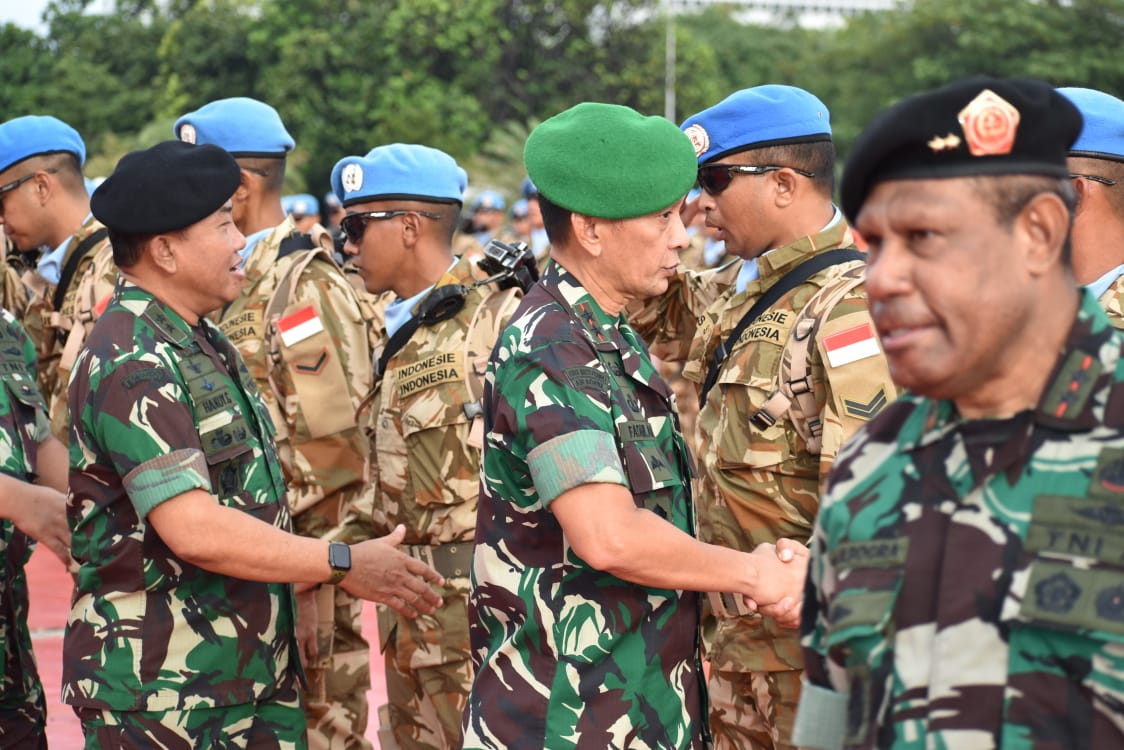 Pangdam I/BB Hadiri Pelepasan Satgas Kompi Zeni TNI Konga XX-Q MONUSCO ke Kongo