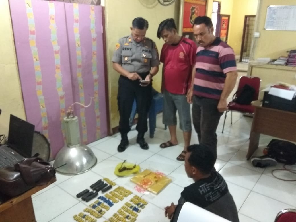 Usai Meringkus Pemakai, Reskrim Pancur Batu Menciduk Pengedar Daun Ganja