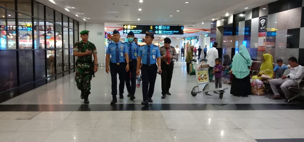 Minimalisir Tindak Kejahatan, Polresta Deli Serdang Patroli Bandara KNIA