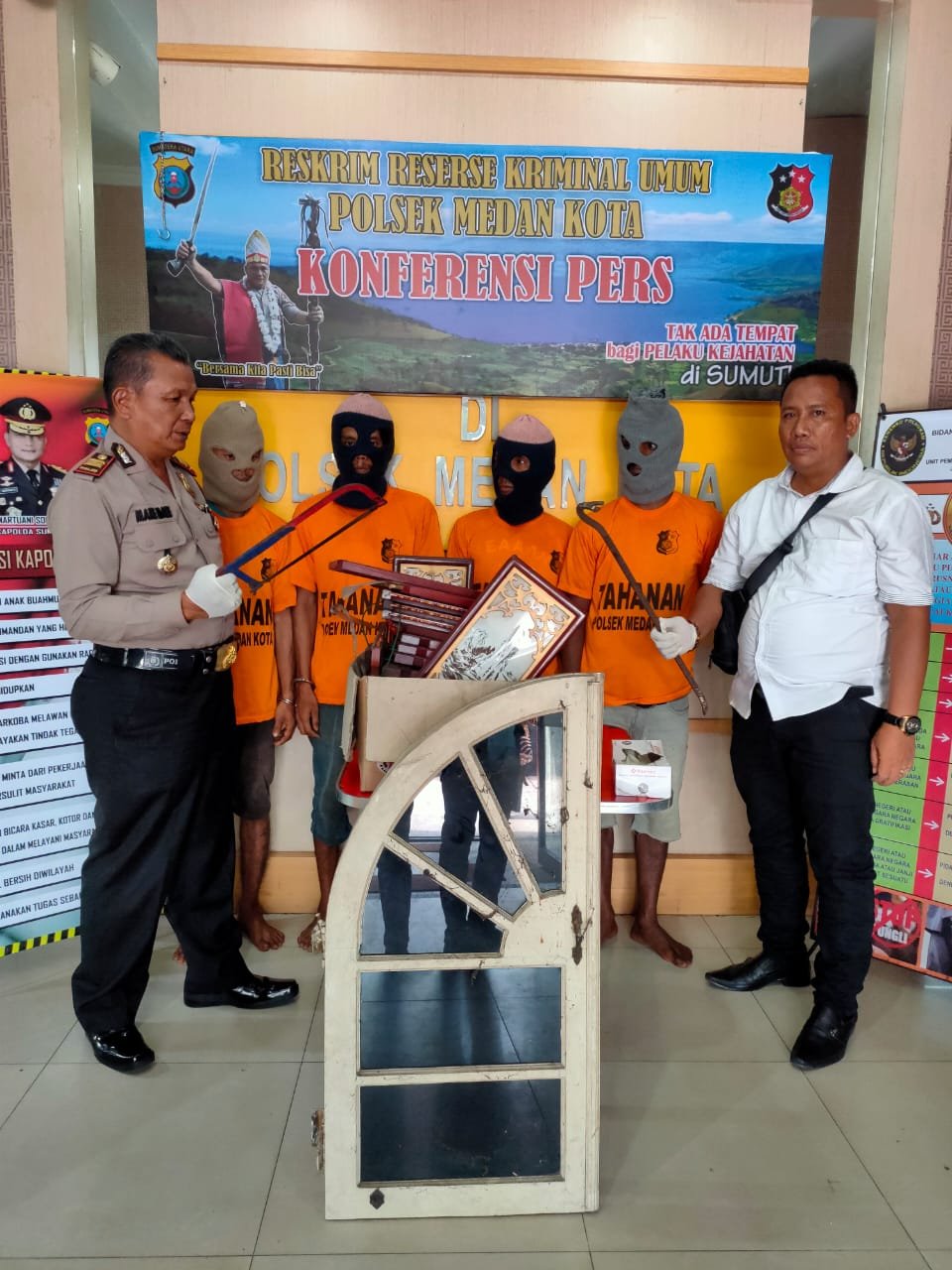 Curat di Rumah Kosong, 4 Pelaku Dibekuk Reskrim Medan Kota