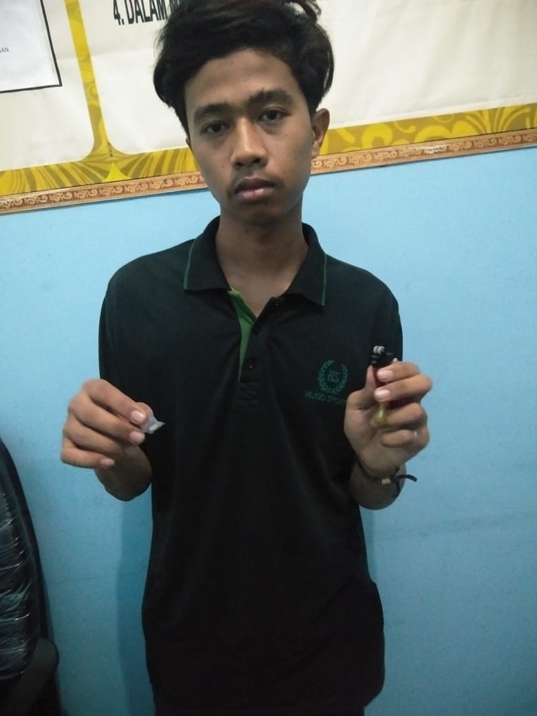 Polsek Beringin Polresta Deli Serdang Amankan seorang pemuda pemilik Narkotika