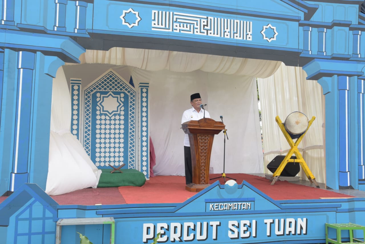 Wabup DS Buka MTQ Dan Â FSQ Tingkat Â Kecamatan Percut Sei Tuan