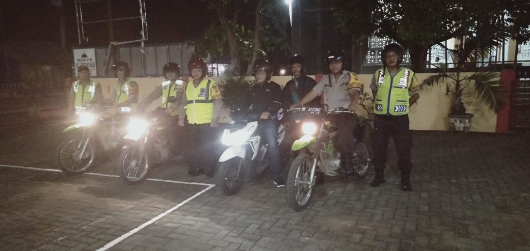 Patroli Rutin Blue Light Polsek Namorambe Polresta Deli Serdang