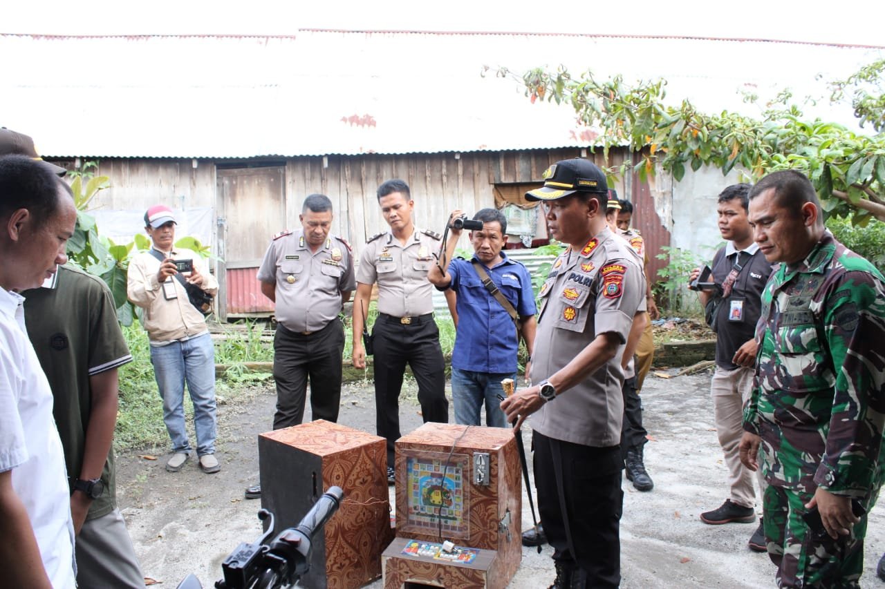 Polres Sergai Gerebek 2 Lokasi 303 Jackpot di Tanjung Beringin