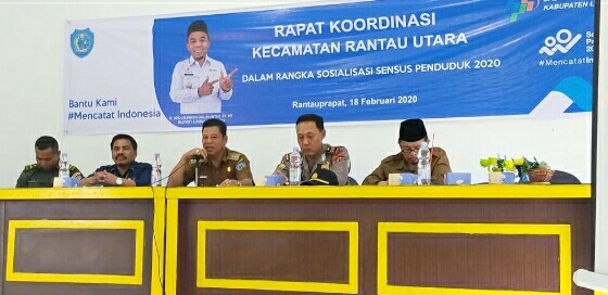 Camat Rantau Utara sosialisasi tentang Sensus Penduduk Online
