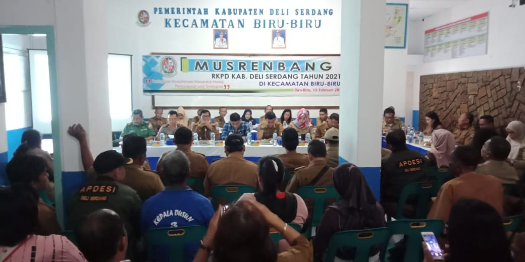 Sinergitas Pemerintah Kecamatan, Kapolsek Biru- Biru Polresta Deli Serdang Dalam MusrenbangÂ 