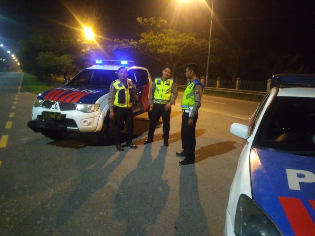 Antisiapasi Balap Liar Unit Lantas Polsek Batang Kuis Lakukan Patroli Bersama