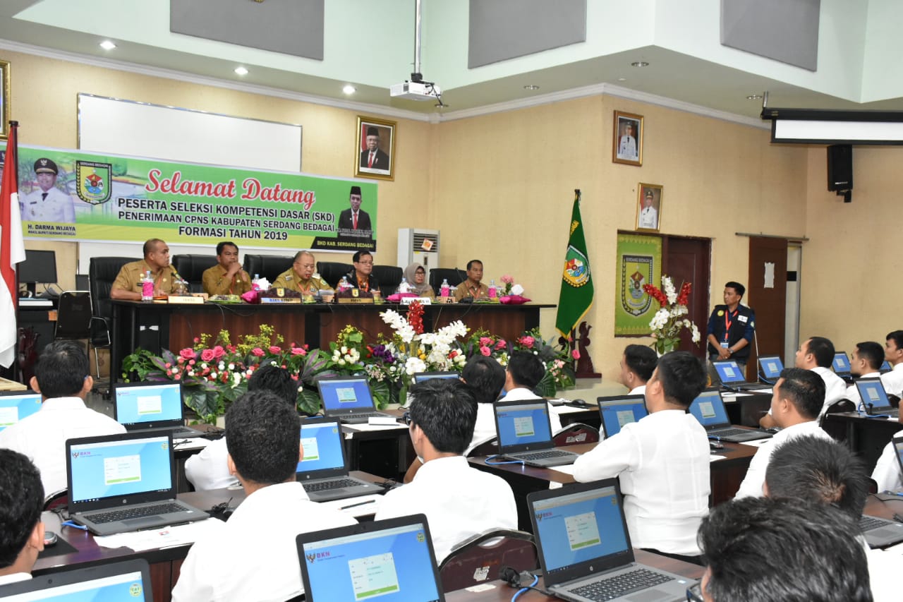 Pemkab Sergai Gelar Pelaksanaan Ujian SKD CAT Bagi Pelamar CPNS Formasi 2019