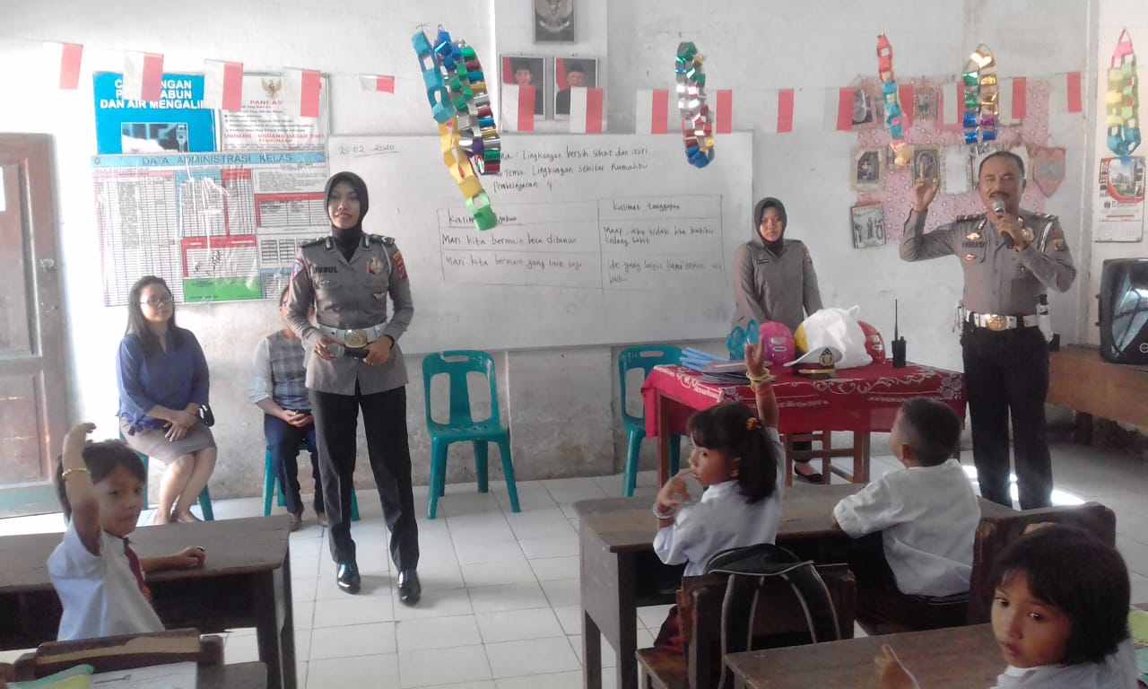 Sat Lantas Polresta Deli Serdang  berikan penyuluhan tertib berlalu lintas