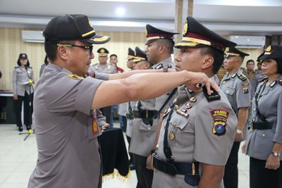 Kapolresta Deli Serdang Pimpin Sertijab Kabag Ops, Kasat Reskrim dan 2 Kapolsek