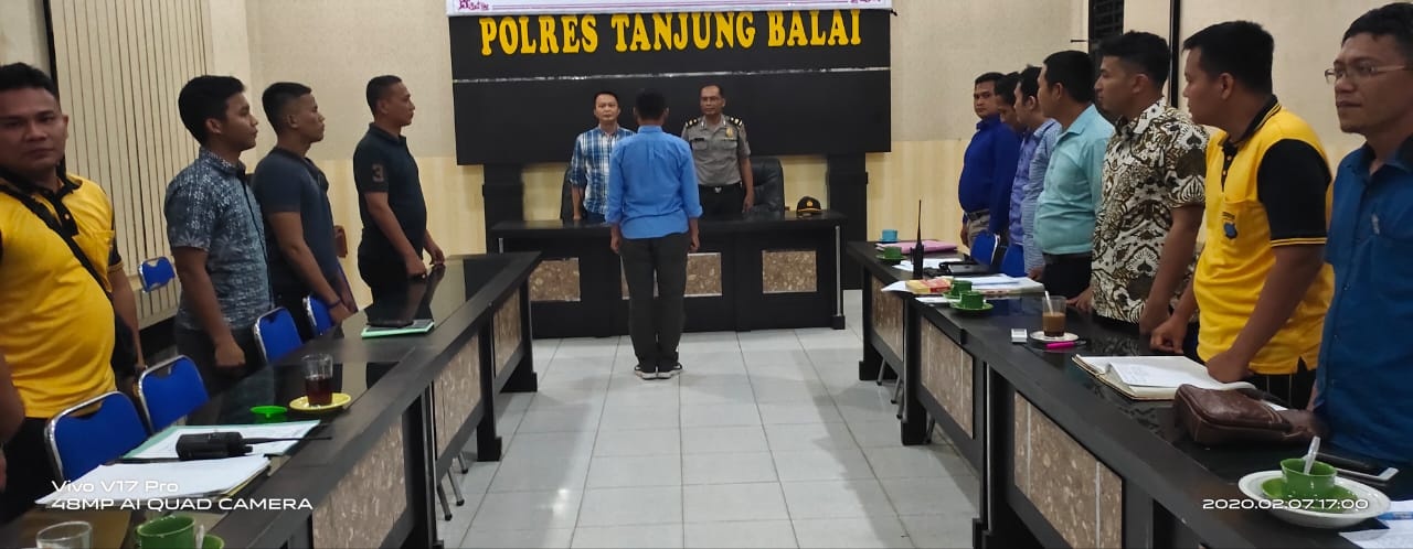 Sat Reskrim Polres Tanjung Balai Tanda Tangani Fakta ZI, WBK dan WBBM