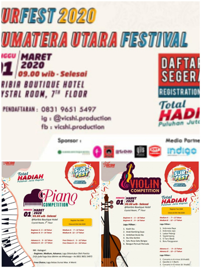 Surfest 2020 Menggelar Lomba Kreatifitas Musik Generasi Muda Sumut