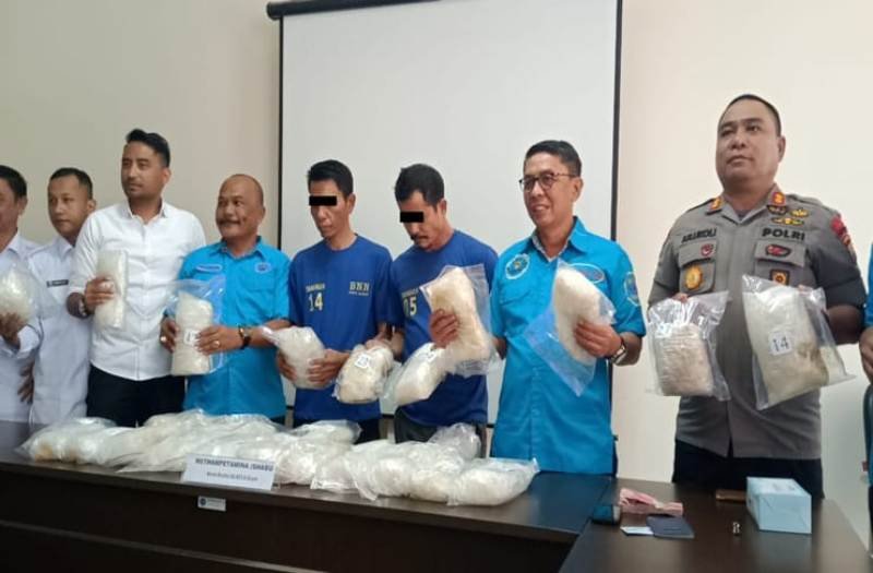 BNNP Sumut Ringkus 2 Jaringan Narkoba Antar Provinsi, 28 Kilogram Shabu Siap Edar Disita