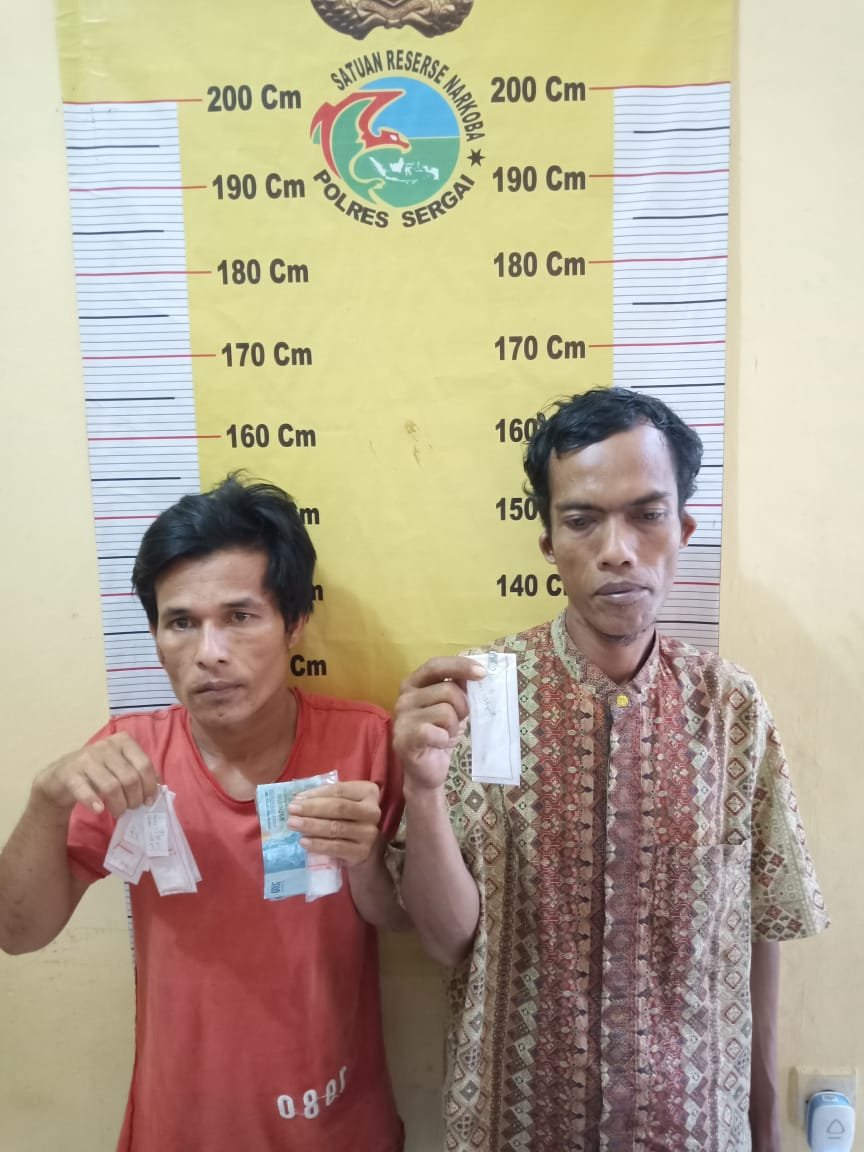 Lagi Pesta Sabu, 2 Nelayan di Tanjung Beringin Ditangkap Polisi