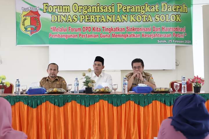 Wakil Walikota Solok Buka Forum OPD Dinas Pertanian