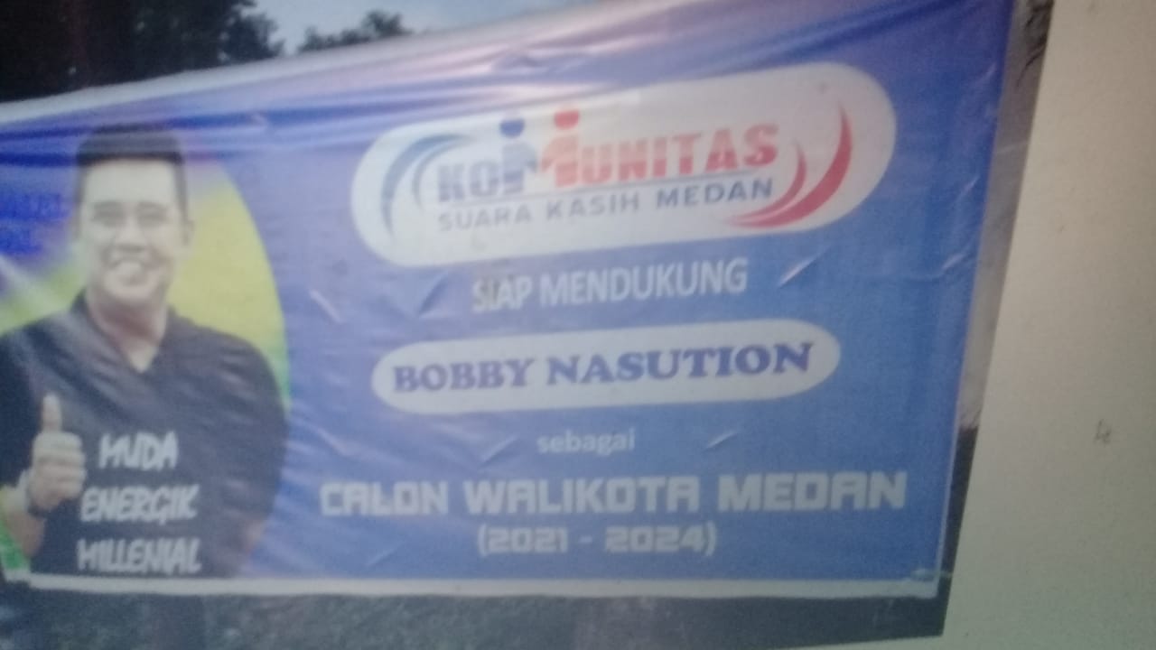 Spanduk Dukungan Balon Wali Kota Medan Mulai Muncul