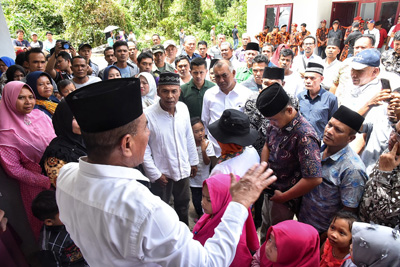 Rumah Relokasi Korban Longsor di Ulu Pungkut Rampung, Gubernur: Rumah Ini Akan Menjadi Hak Milik Kalian