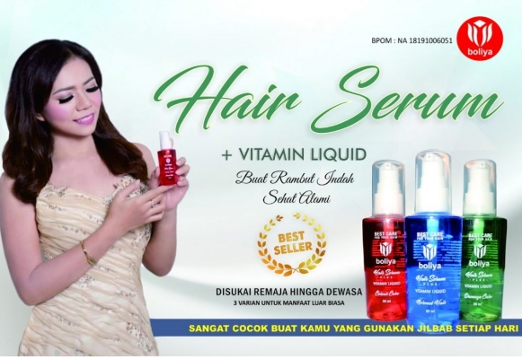 Boliya Hair Serum Bikin Rambut Semakin Lembut dan Kemilau
