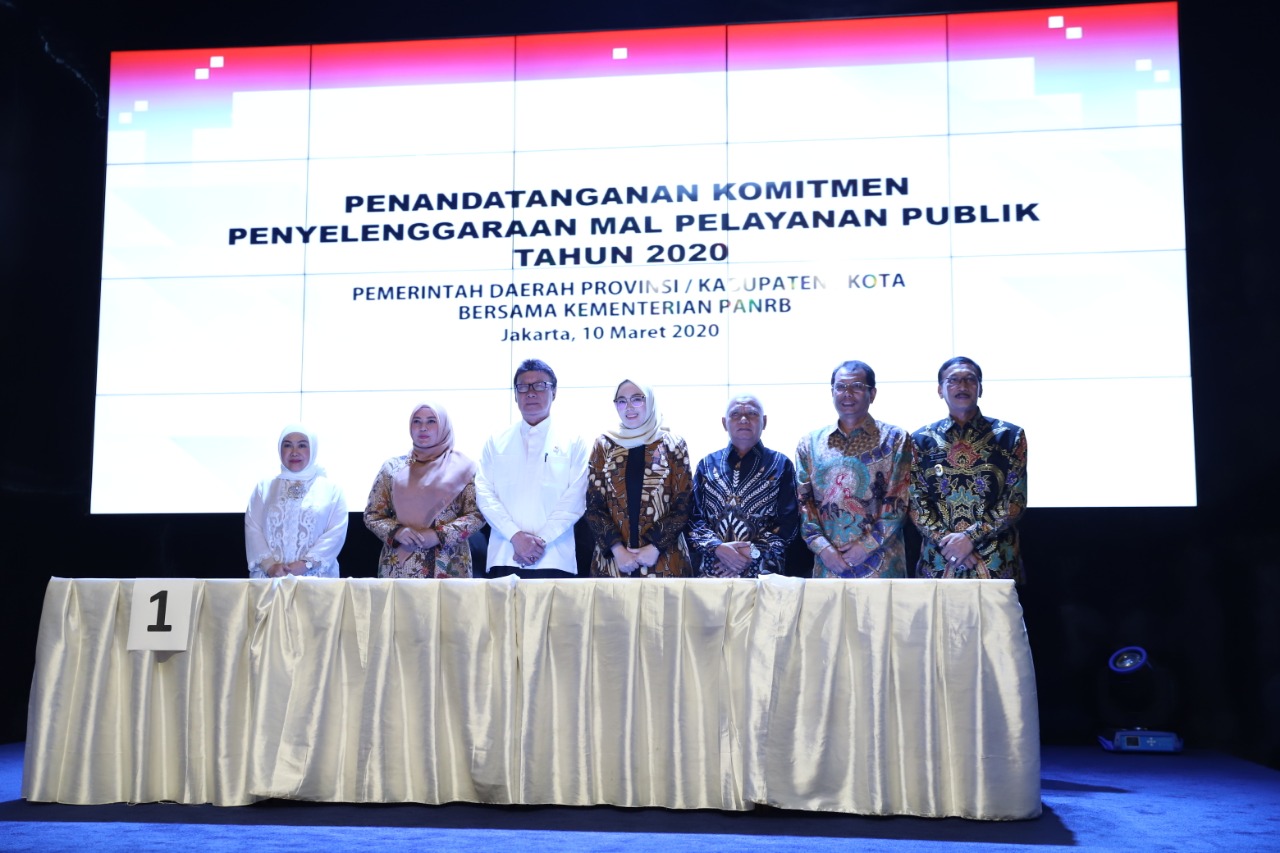 Bupati Asahan Tandatangani Komitmen dan kesanggupan mewujudkan Mall Pelayanan Publik dengan  Menpan-RB