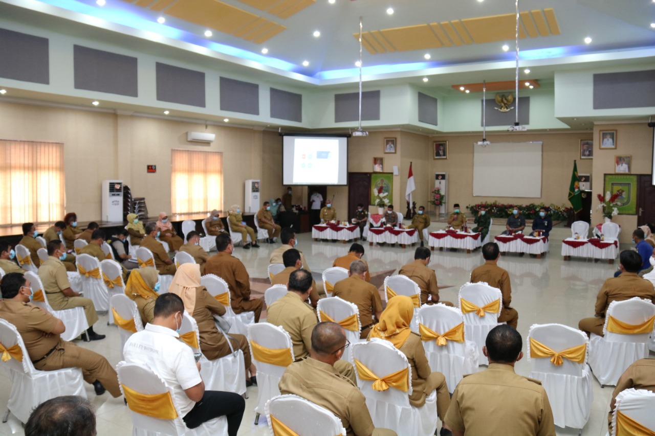 Bupati Sergai Minta Dinkes dan Kominfo Saling Kordinasi Sampaikan Informasi Terkait Virus Covid-19