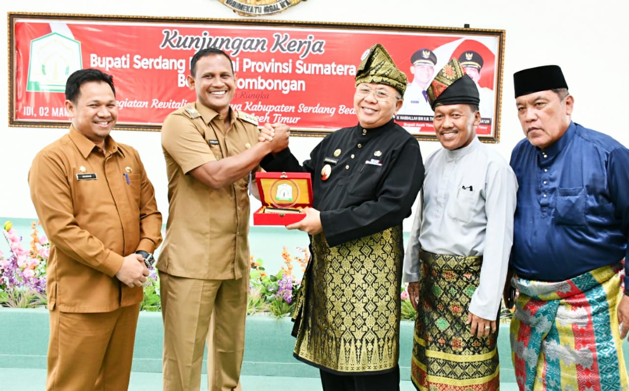 Jalin Persaudaraan, Bupati Soekirman Bersama Tim Revitalisasi Budaya Lokal Sergai Kunjungi Aceh Timur