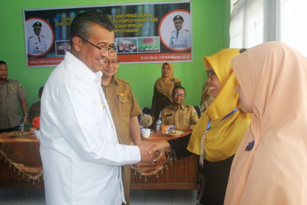 Bupati Solok hadiri Bimtek Pengelolaan Perpustakaan