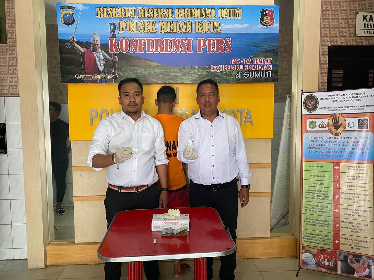 Polsek Medan Kota Tangkap Seorang Pengedar Ganja