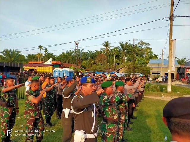 Amankan Konser Jamrud, Polres Labuhanbatu Adakan Apel Gabungan