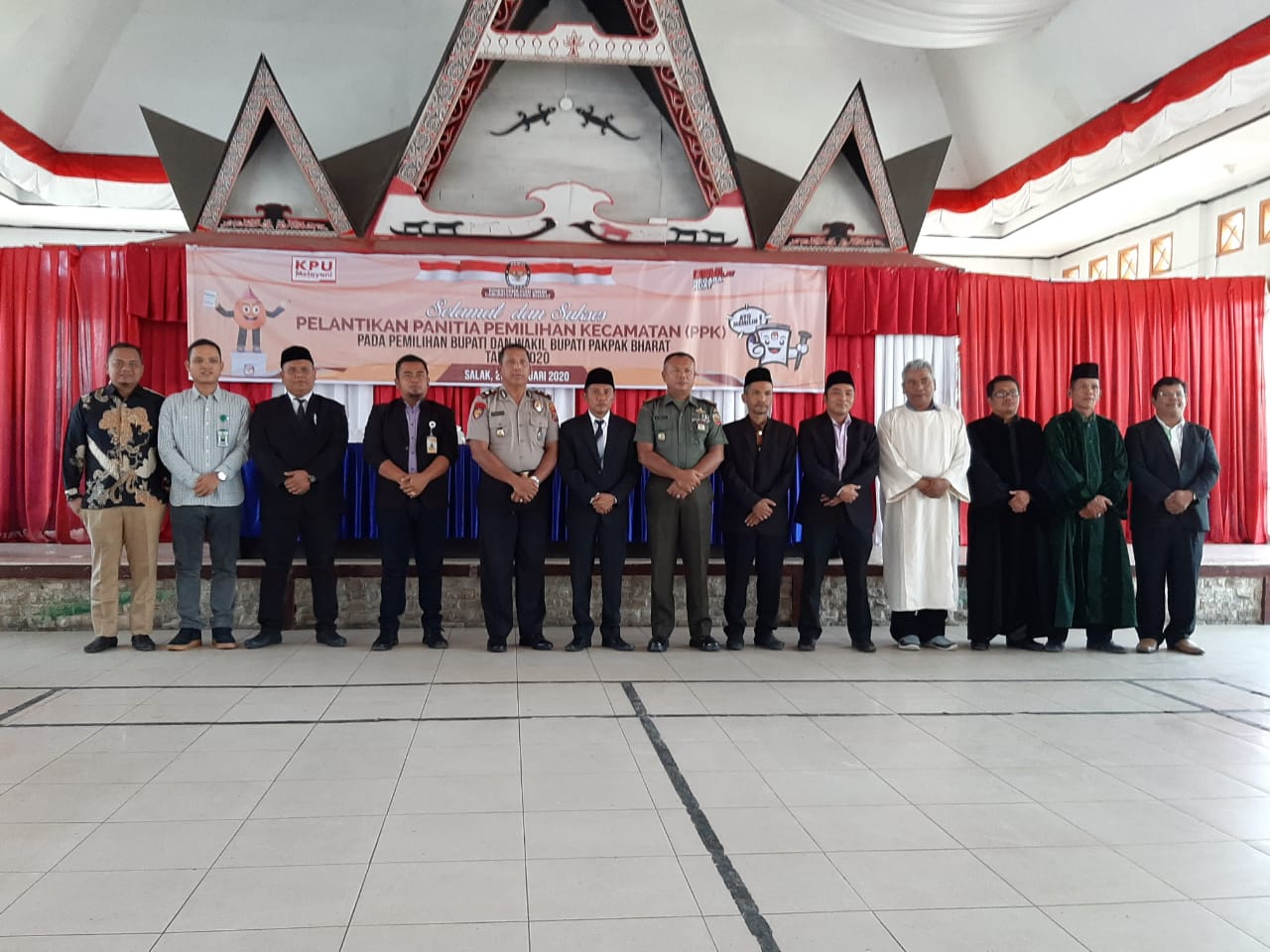 Waka Polres Hadiri Pelantikan Anggota PPK Se-kabupaten Pakpak Bharat, Ini Nama-namanya