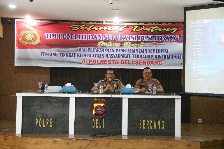 Polresta Deli Serdang Terima Kunjungan Dari Puslitbang Mabes Polri
