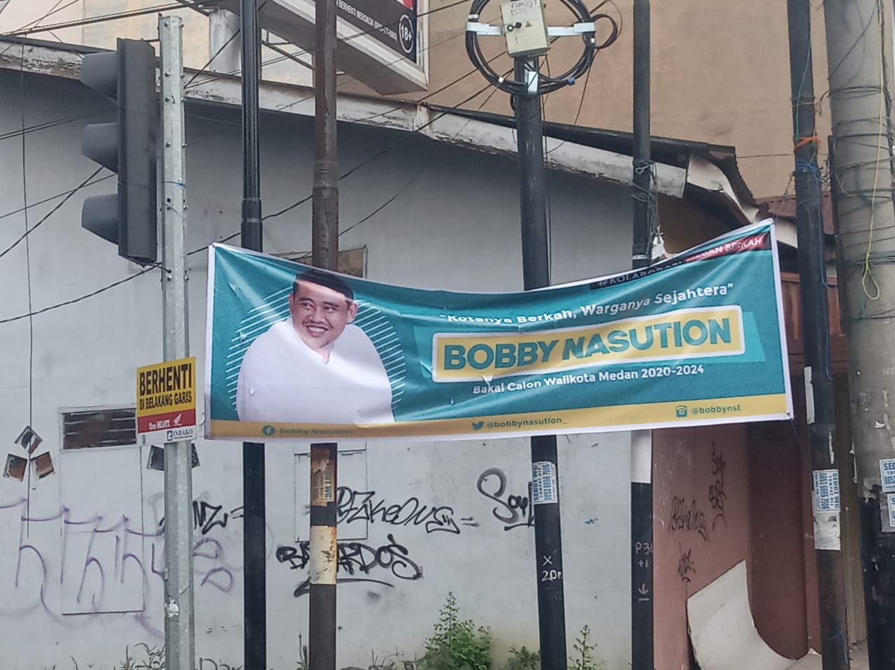 Spanduk Liar Ngaku-Ngaku Balon Wali Kota Rusak 