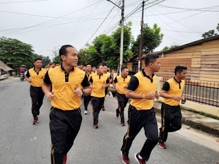 Kapolres Labuhanbatu ajak personilnya tuk tingkatkan olah raga