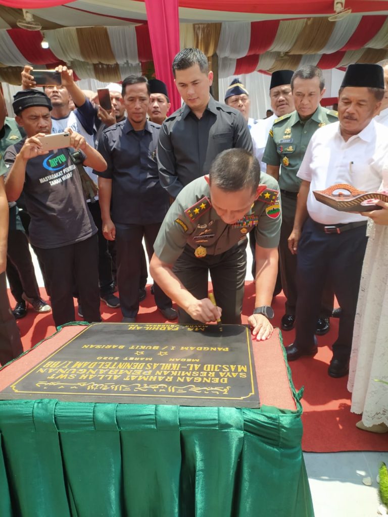 Pangdam Resmikan Mesjid Al Ikhlas DenInteldam I/BB