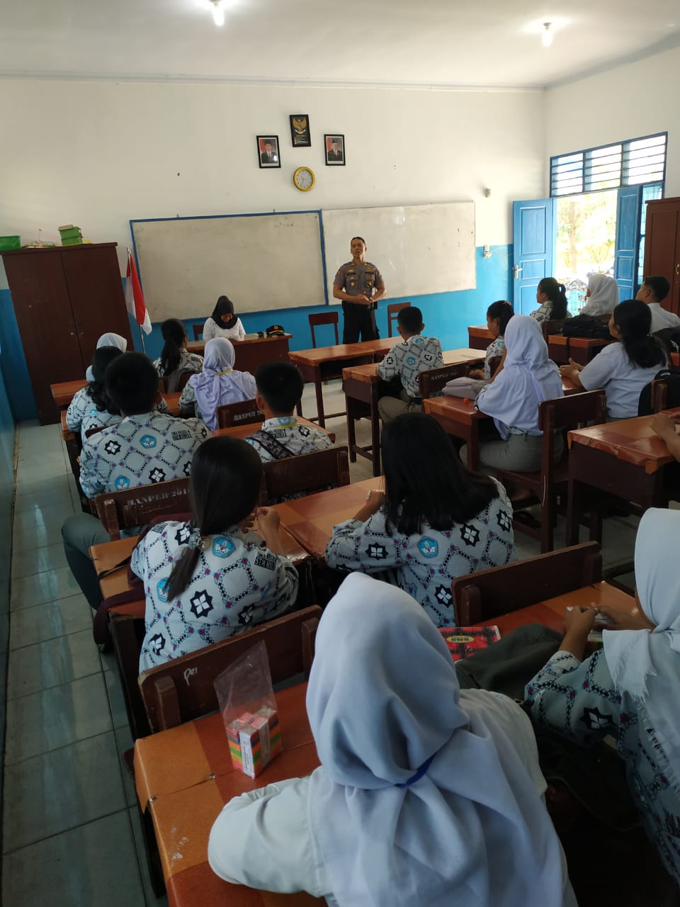 Kapolsek Talun Kenas Polresta Deli Serdang Sosialisasi Penerimaan Polri TA-2020 di SMA Negeri 1