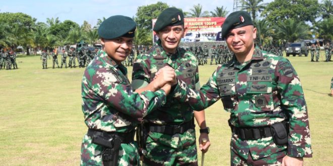 Pangdam I/BB Pimpin Sertijab Danyonif Raider 100/PS