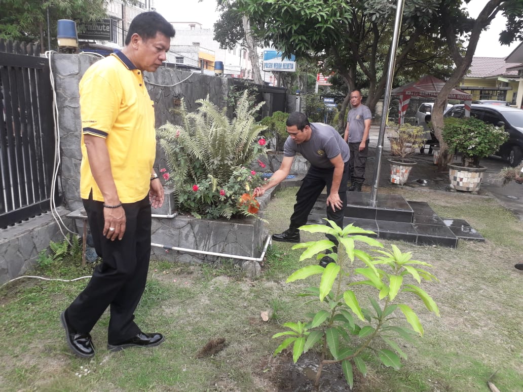 Polsek Medan Helvetia Wujudkan Prioritas Hidup Sehat dan Asri