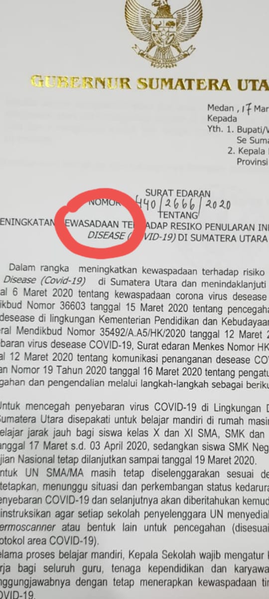 Viral, Surat Gubernur Salah Tulis, Kewaspadaan Jadi Kewasadaan